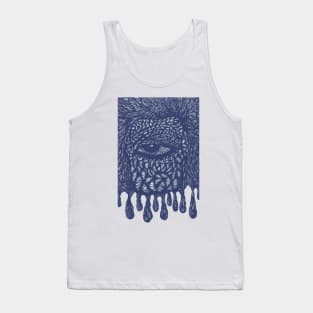 Devil's Eye or an Evil Eye Scary Looking Hand Drawn Pen and Ink Illustration Tank Top